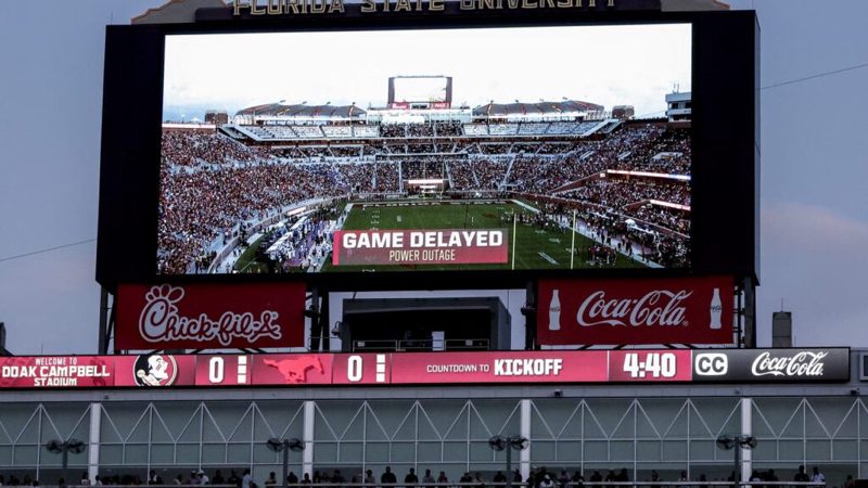 SMU-Florida State Kicked Off With Only Some Lights, No Replay After Power Outage