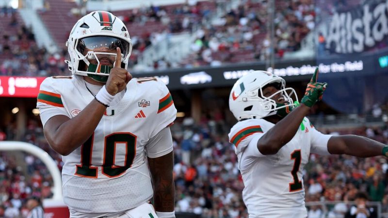 Miami’s Darian Mensah Shines In Debut, Malachi Toney Sets Record In Week 1 Win