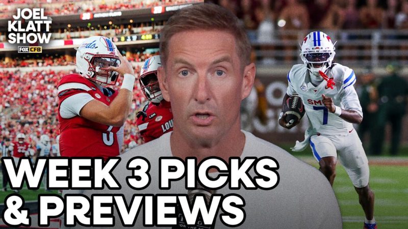 Do LSU, Lane Kiffin Top Ole Miss? SMU Stays Hot? Joel Klatt’s Week 3 CFB Picks