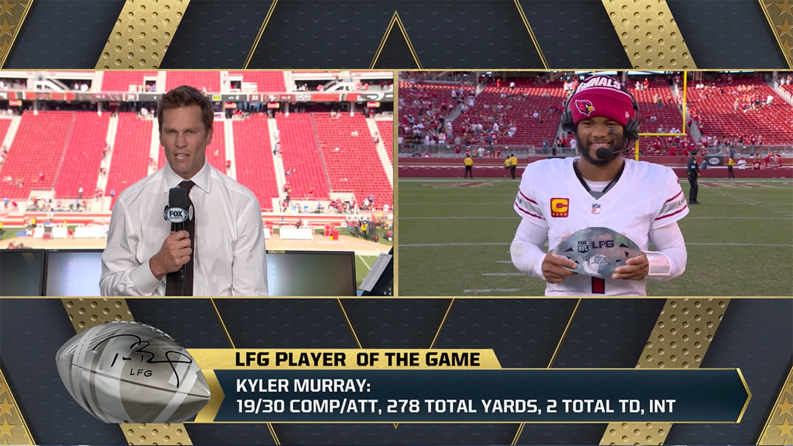 Tom Brady's LFG Player of the Game: Cardinals QB Kyler Murray