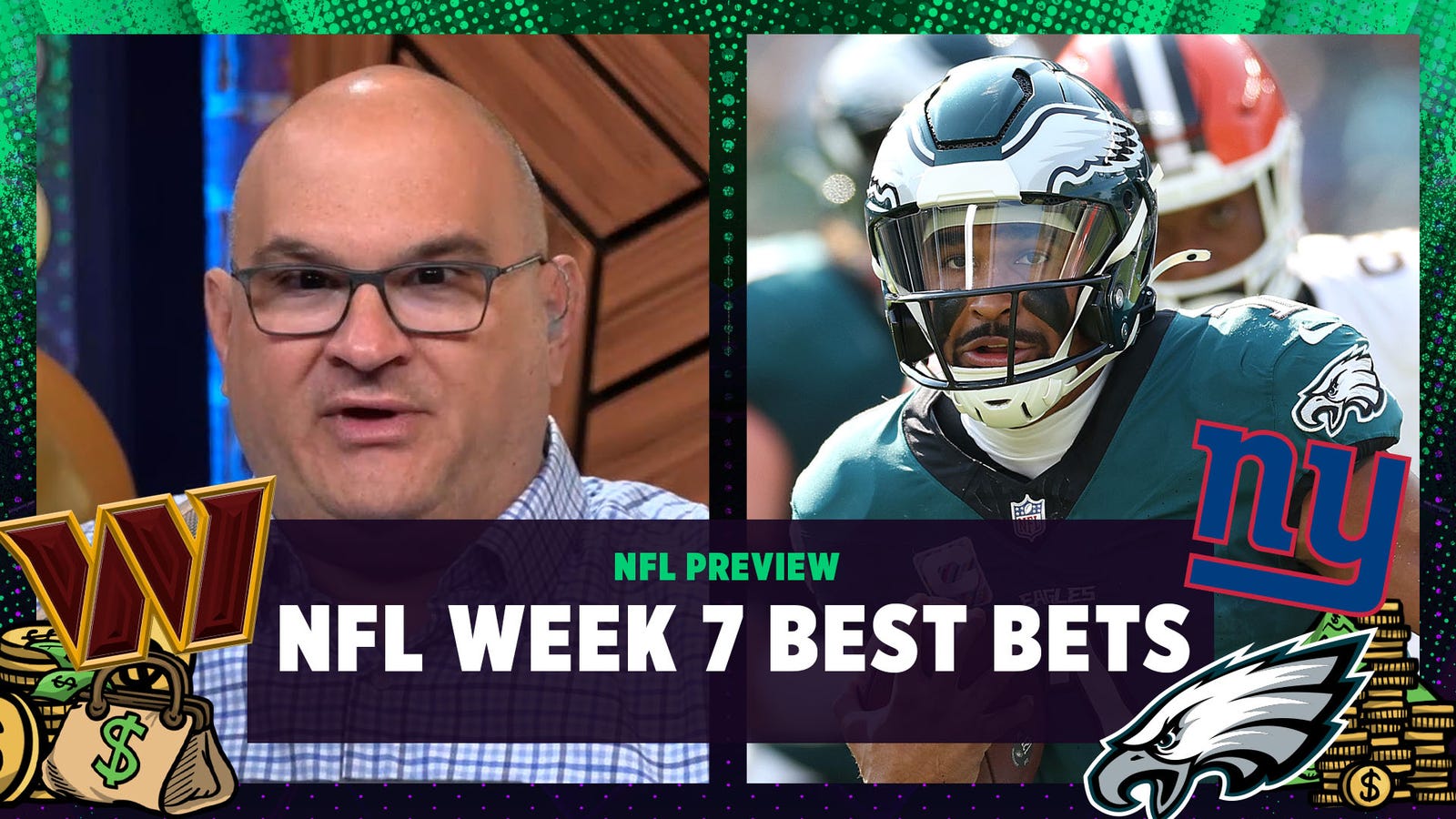 NFL Week 7 Best Bets: Giants vs. Eagles, Commanders team total