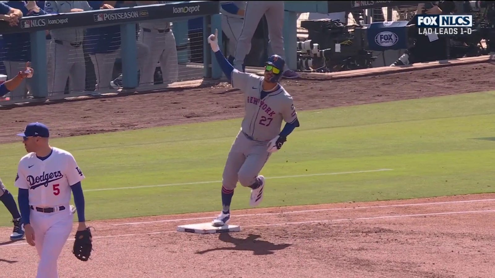 Mets' Mark Vientos hits a GRAND SLAM against the Dodgers | MLB on FOX