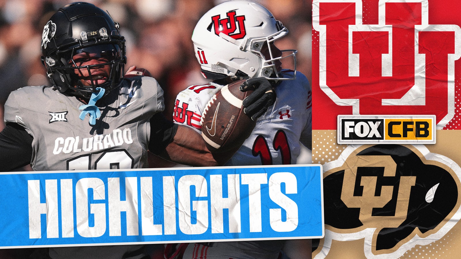 Utah Utes vs. No. 17 Colorado Buffaloes Highlights | FOX CFB