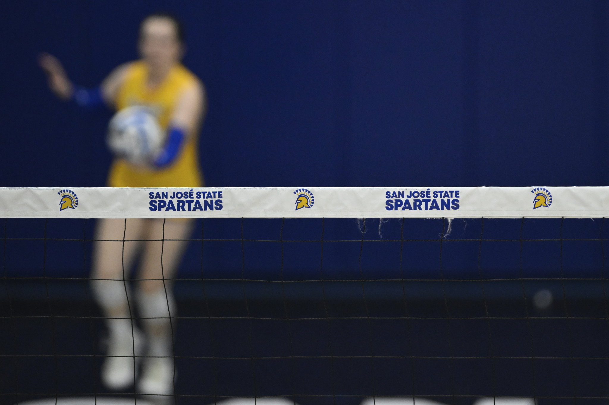 San Jose State Spartans logo NCAA college volleyball match Air Force Falcons California