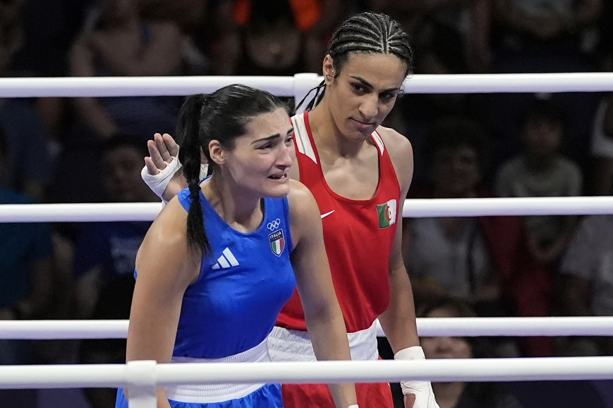 Imane Khelif Algeria boxing Angela Carini Italy 2024 Summer Olympics Paris 2024 France