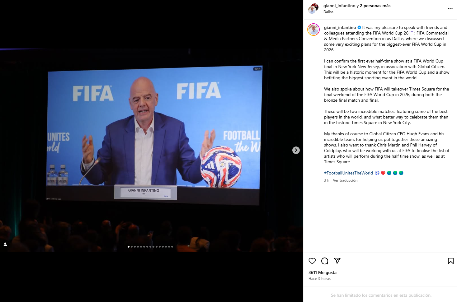 FIFA announces historic change to 2026 World Cup final in true Super Bowl style