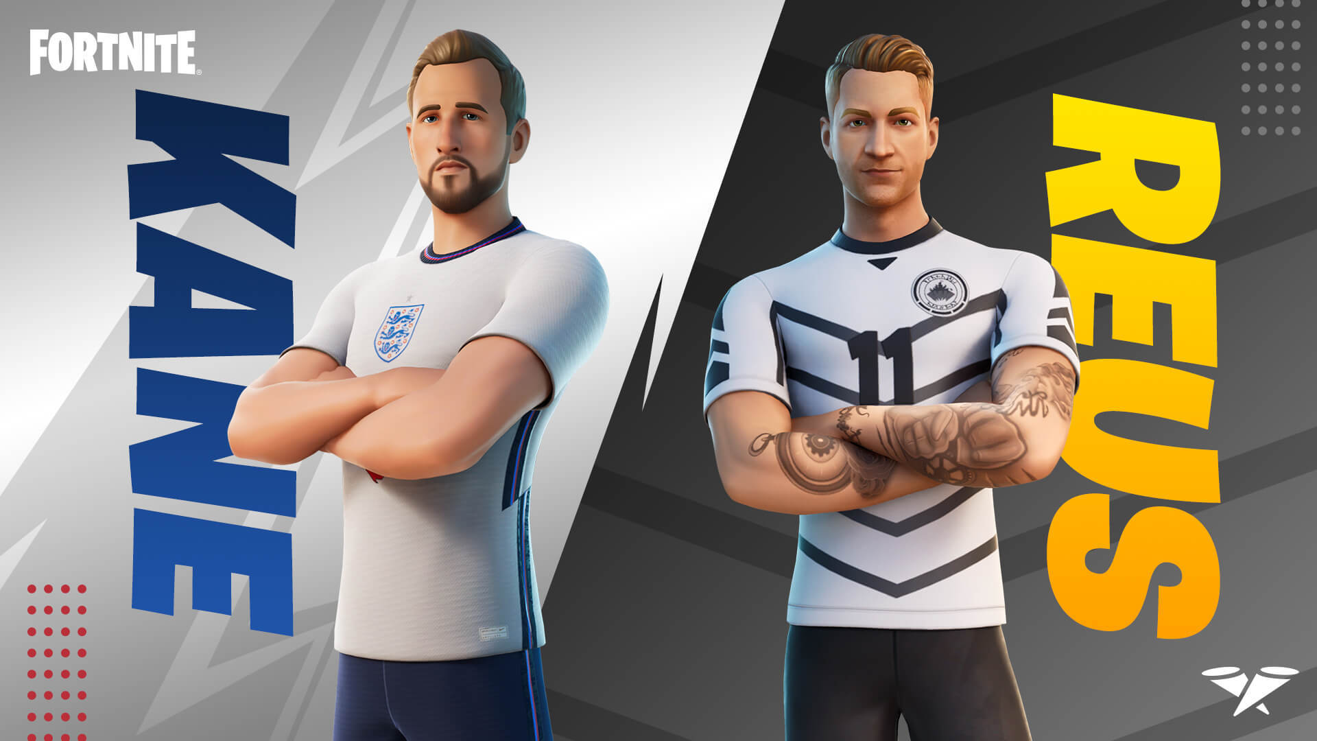 From the pitch to video games: These are all the footballer skins available in Fortnite