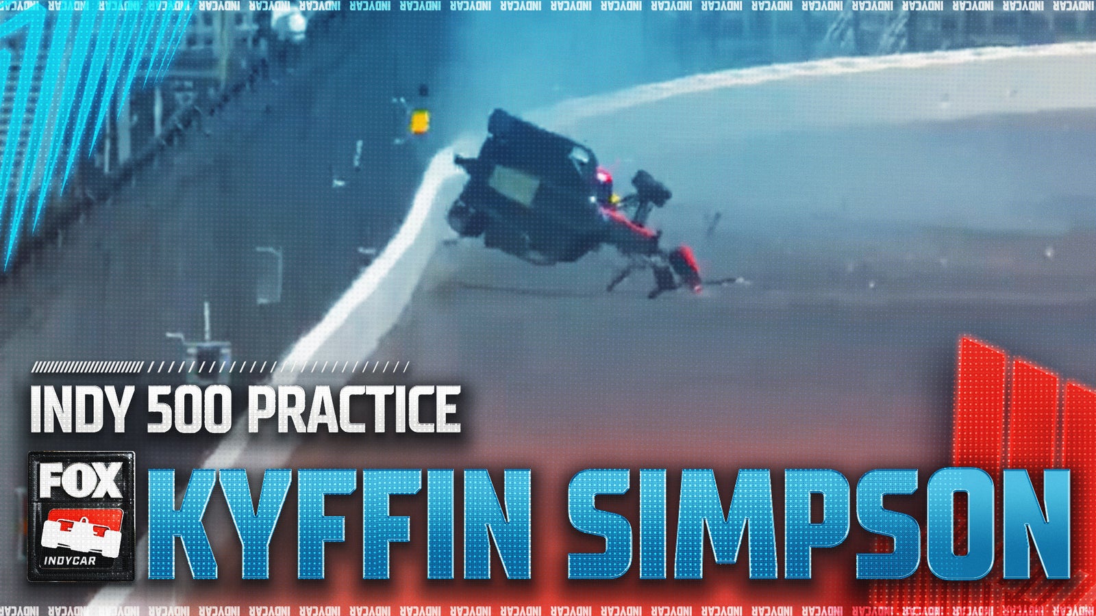 Kyffin Simpson Catches Air in Scary Crash During Indy 500 Practice