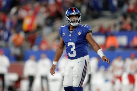 After Russell Wilson loses his starting role with the NY Giants, the QB and his wife react on social media