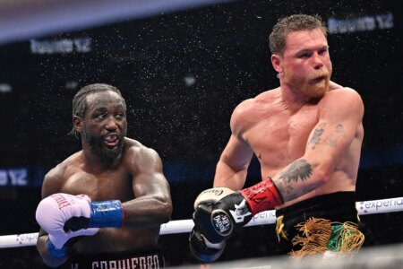 Terence Crawford keeps boasting about his victory over Canelo Alvarez, claiming it will be remembered for centuries