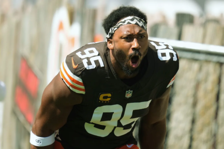 Myles Garrett hits back in war of words with Detroit Lions coach ahead of Browns’ Week 4 game