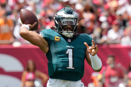 Jalen Hurts leads Philadelphia Eagles to a win over Buccaneers and joins exclusive Tom Brady milestone club