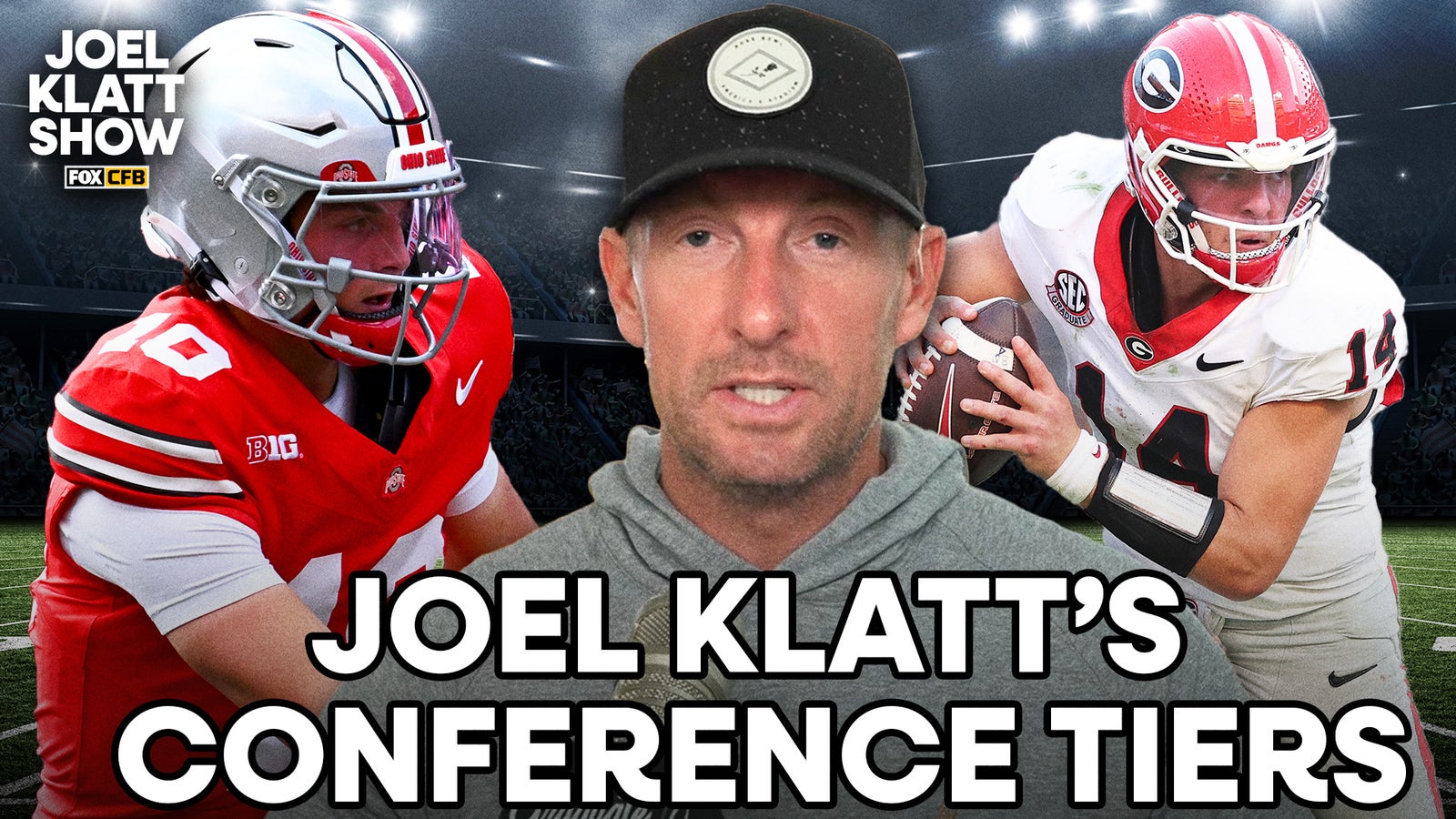 Where are Ohio State, Georgia in Joel Klatt's conference tiers?