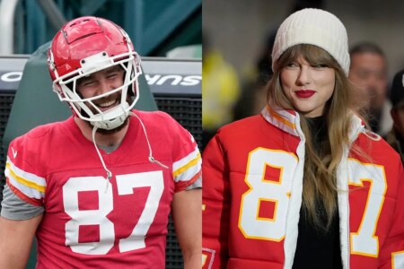 Taylor Swift and Chiefs fans nickname Travis Kelce after the song “Wood,” and this is how the NFL star reacted