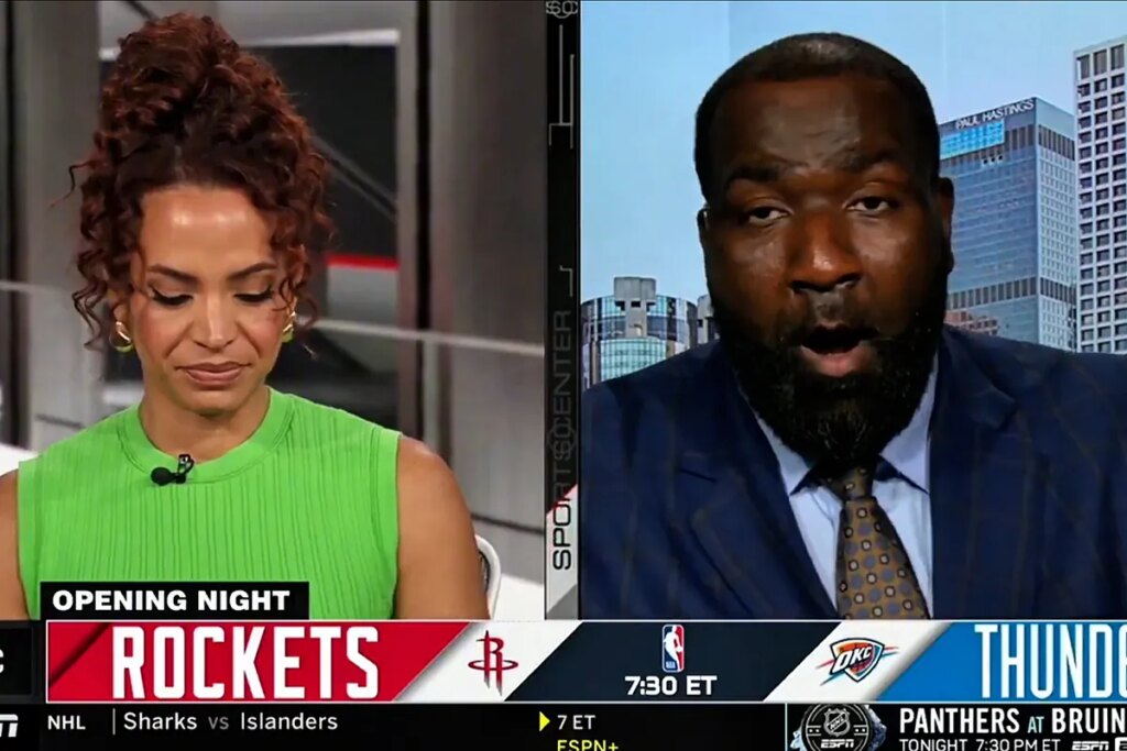 NBA female ESPN host speechless with wild on-air comment frolm Kendrick Perkins