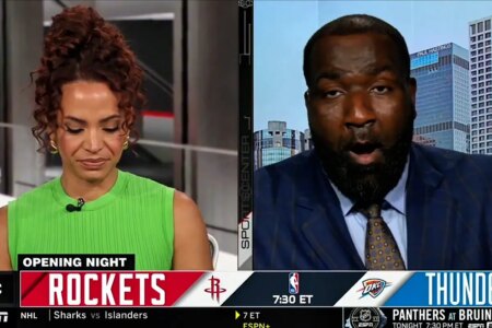 NBA female ESPN host speechless with wild on-air comment frolm Kendrick Perkins