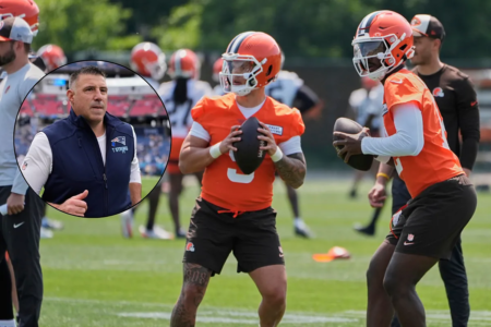 Dillon Gabriel and Shedeur Sanders aren’t on Mike Vrabel’s mind, but other Browns earn his praise