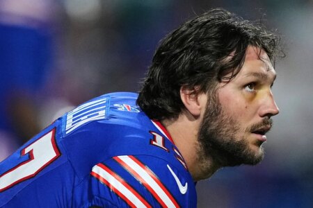 Josh Allen and the Buffalo Bills will face their old hero during their Week 8 game against the Panthers