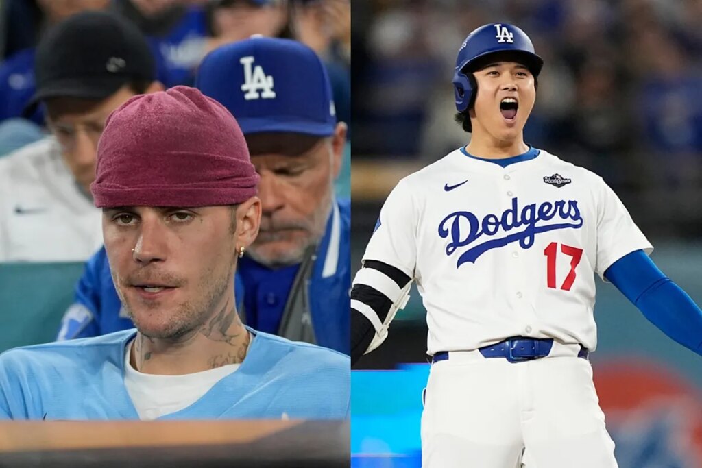 Justin Bieber doesn’t hide his frustration after seeing Shohei Ohtani’s home run