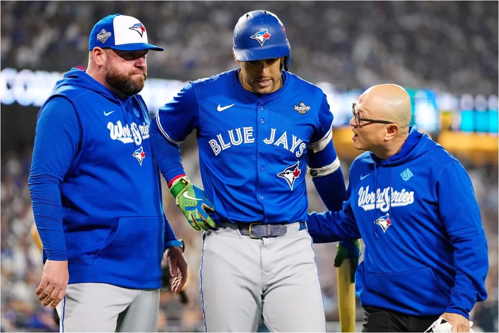 Blue Jays lose more than just a game to Dodgers: concern over George Springer’s condition