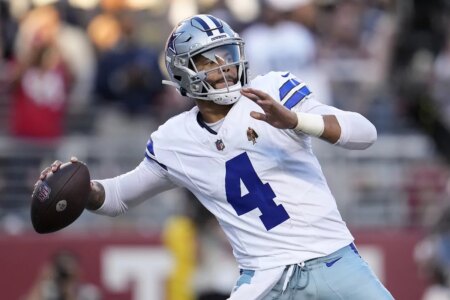 Dak Prescott’s touching gesture toward Jerry Jones’ wife momentarily makes us forget the Cowboys’ defensive problems
