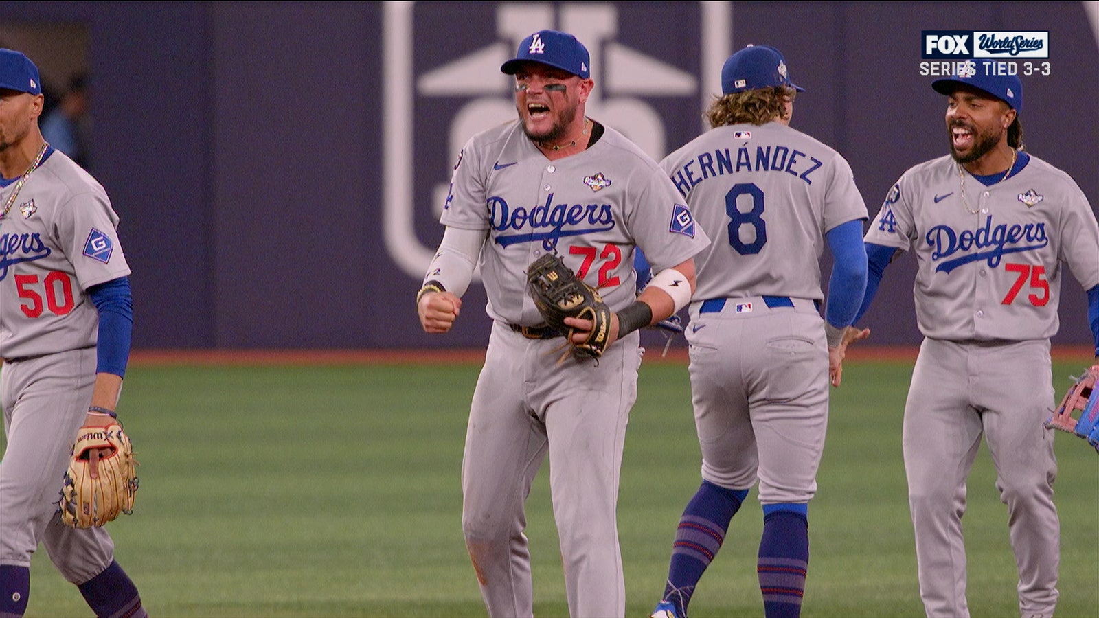 Kiké Hernández turns incredible double play from left field to send Dodgers to Game 7 against Blue Jays