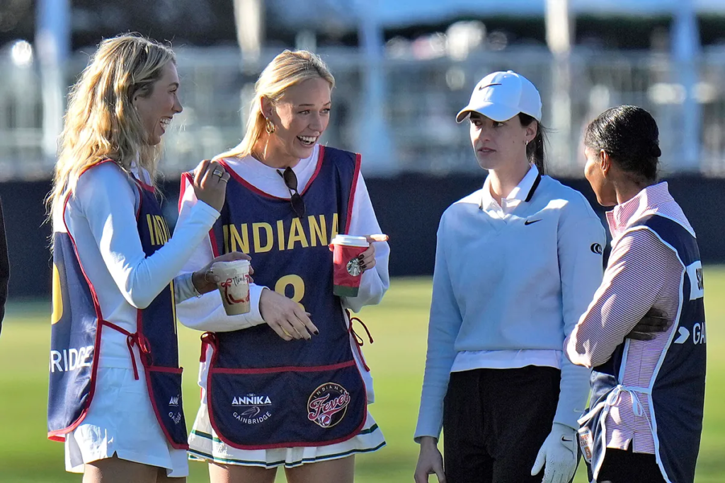 Caitlin Clark issues a special warning to Sophie Cunningham about her diet at the LPGA’s Annika Pro-Am