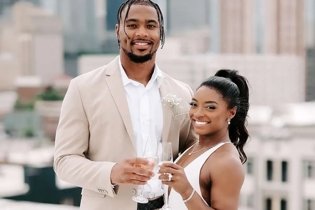 Simone Biles and Jonathan Owens share the most anticipated news in their new home in Chicago