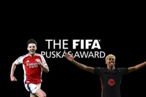 Lamine Yamal and Declan Rice among nominees for FIFA’s 2025 Puskas Award
