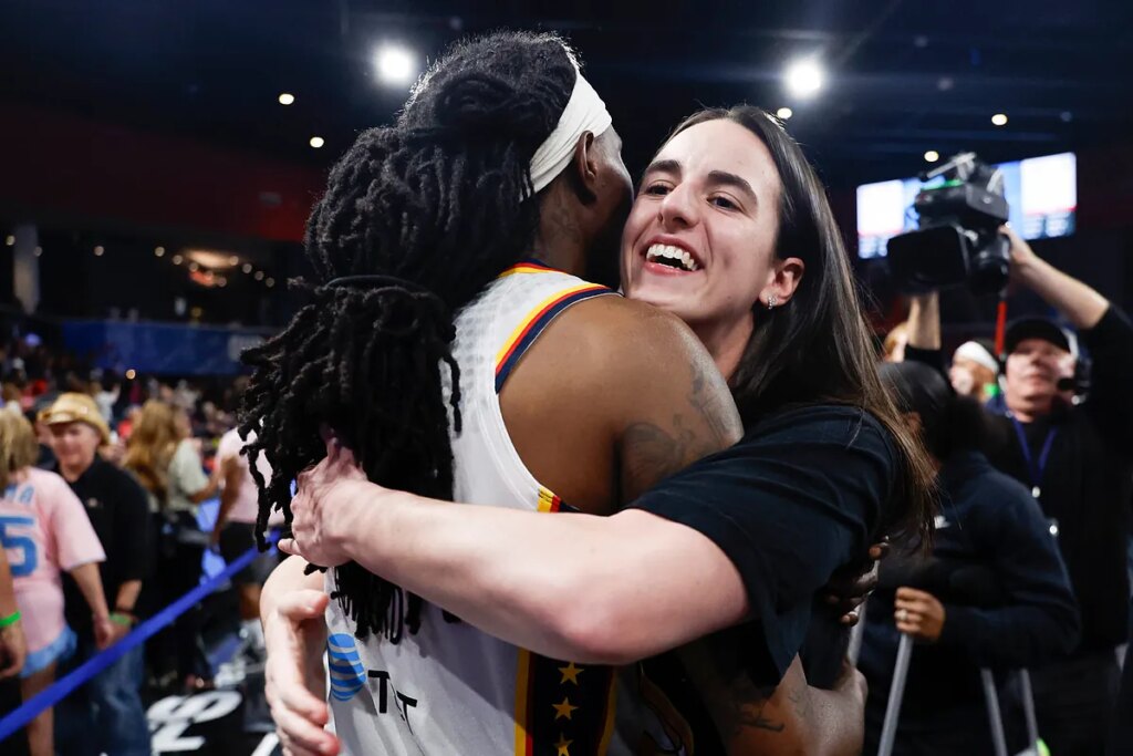 Natasha Howard gets ‘help’ from Caitlin Clark while staying connected to basketball at every level