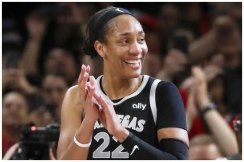 Kylie Kelce proposes A’ja Wilson to leave Las Vegas and sign with Philadelphia… in 2030!