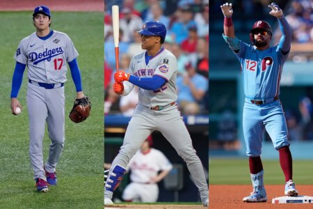 Kyle Schwarber, Shohei Ohtani, and Juan Soto roasted online: “The lumberjack, the samurai, and the matador”