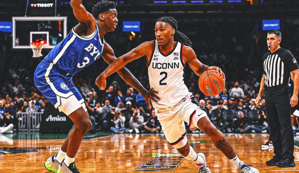 Three Huskies Score 21 Points as No. 3 UConn holds off AJ Dybantsa, No. 7 BYU