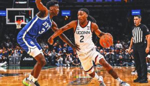 Three Huskies Score 21 Points as No. 3 UConn holds off AJ Dybantsa, No. 7 BYU