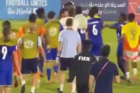 France U17 Colombia U17 post match chaos erupts into stunning World Cup brawl