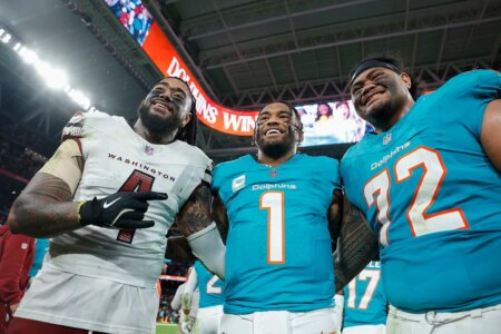 Miami Dolphins quarterback Tua Tagovailoa and wife make special hospital visit for kids