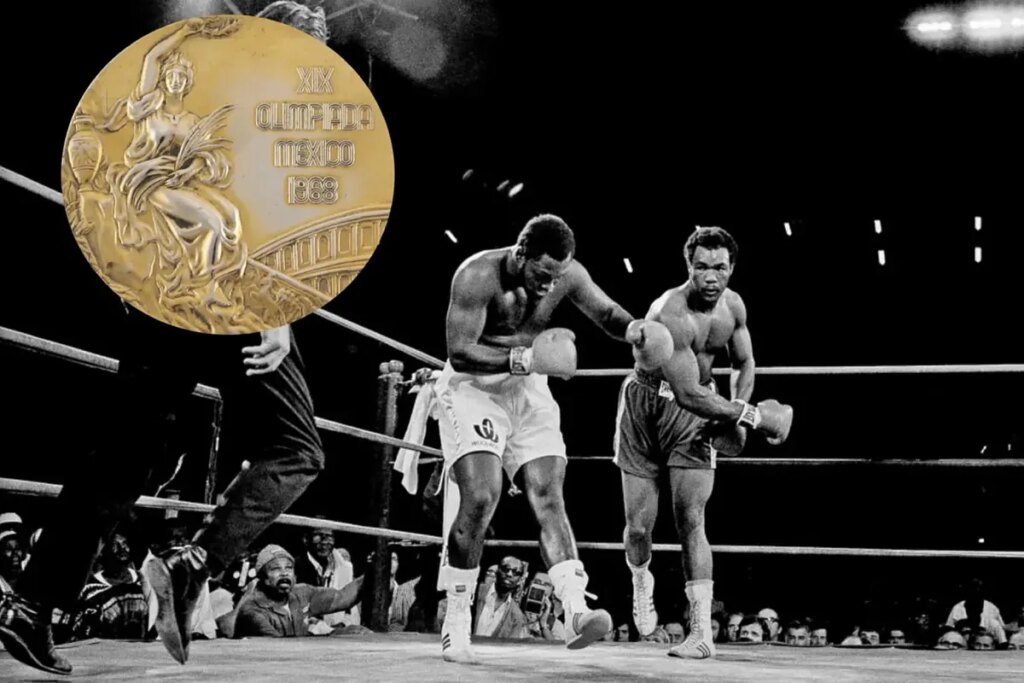 George Foreman’s Olympic gold medal found in garage goes up for auction