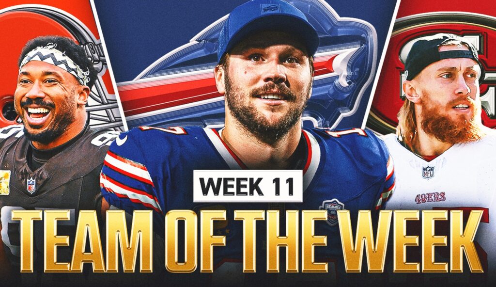 NFL Week 11 Team of the Week: Josh Allen Headlines With 6-TD Performance