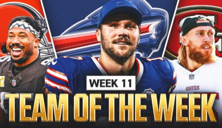 NFL Week 11 Team of the Week: Josh Allen Headlines With 6-TD Performance