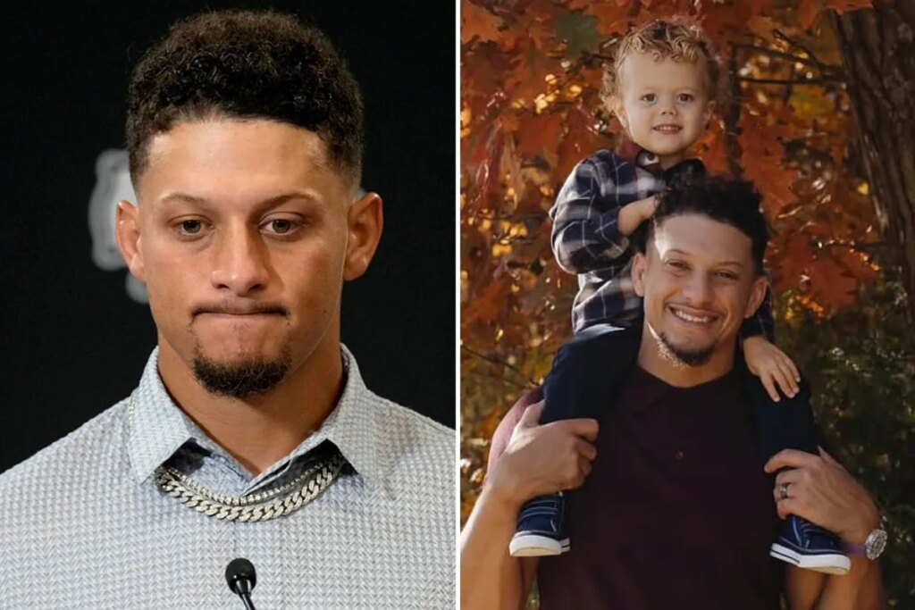 Patrick Mahomes finds relief as he melts watching Bronze soak in his birthday celebration