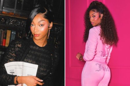 Angel Reese brushes off BBL rumors claiming it’s all natural as she turns heads in a classic Chanel look