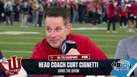Curt Cignetti on Indiana WINNING Big Ten Championship: ‘It Was A Gutty Win’ | FOX College Football