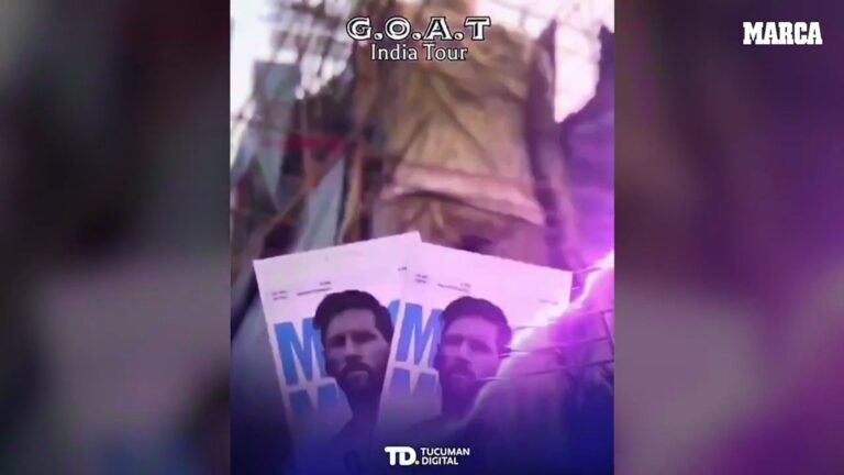 The tallest statue of Messi in the world: “It is 20 meters high and we made it in 40 days”