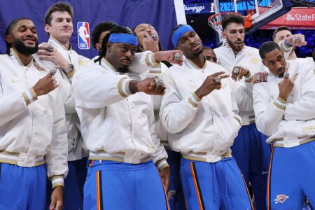 Thunder on route to match the legendary dynasty run achieved only by Celtics Lakers Bulls and Warriors across multiple seasons