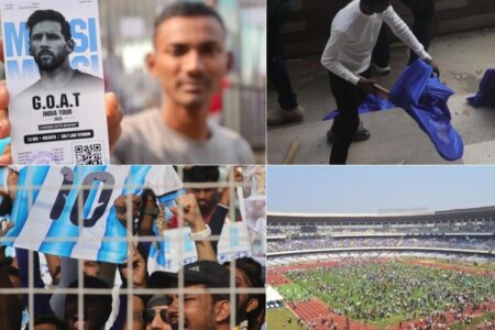Absolute chaos for Messi in Kolkata with flying seats and mass protests: “We paid 12,000 rupees”