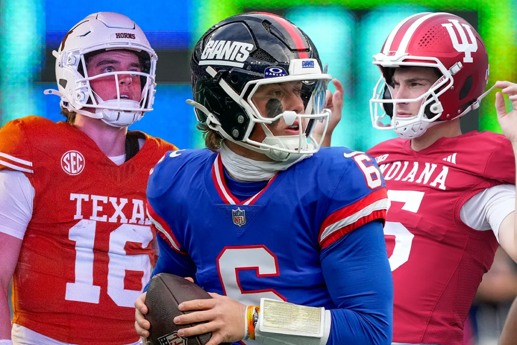 A low blow from Giants star Jaxson Dart to Fernando Mendoza – and Arch Manning as well