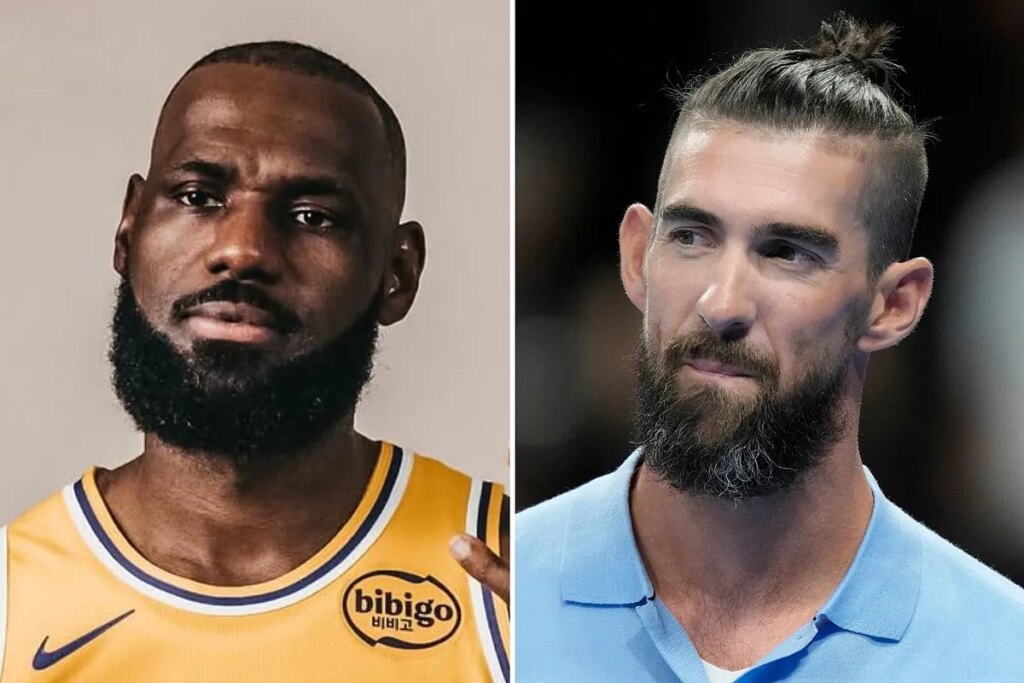 LeBron James and Michael Phelps bond over golf during special interaction in Lakers game