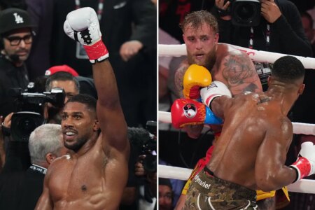 Anthony Joshua tracks down Jake Paul’s mom to personally apologize for breaking her son’s jaw