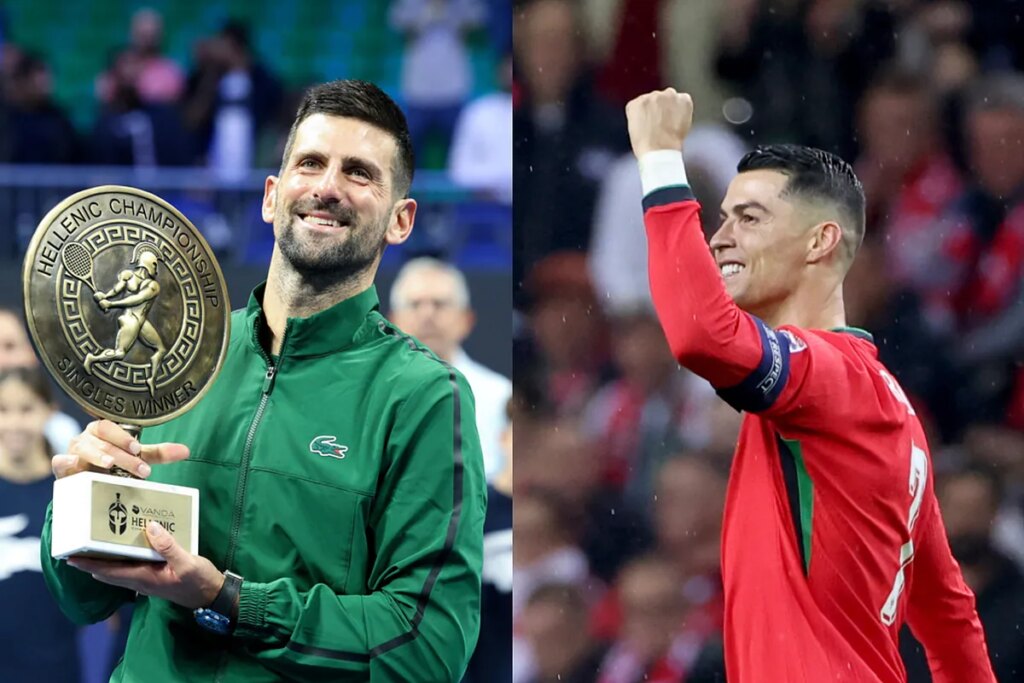 Cristiano Ronaldo compared his story to that of Novak Djokovic