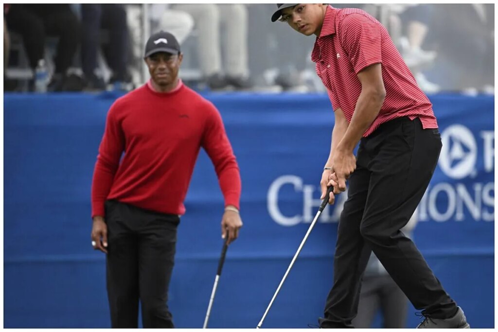Tiger Woods’ viral interaction with son Charlie that is winning the internet